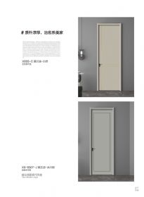 木门家居X605-C莫兰迪-白杏、X6-6507-J莫兰迪-冰川银